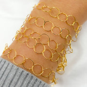 14K Gold-Filled Smooth Round Link Chains
